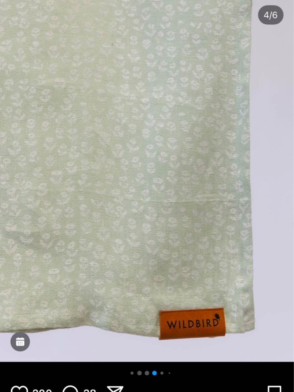 WildBird Xantus Linen Sling, Long 90" / Bronze ring - Picture 5 of 6